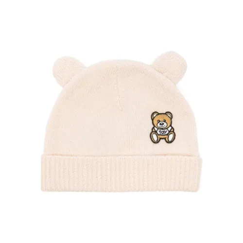 MOSCHINO Полиэстер Шапки-бини Детский Бежевый