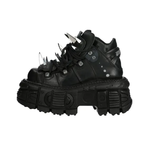 NEW ROCK Низкий топ Повседневная обувь Унисекс Черный