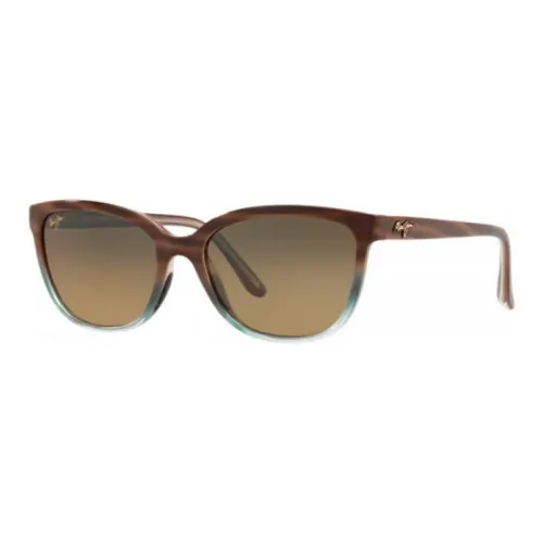 Maui Jim Nylon OVAL SUNGLASSES Унисекс Коричневый