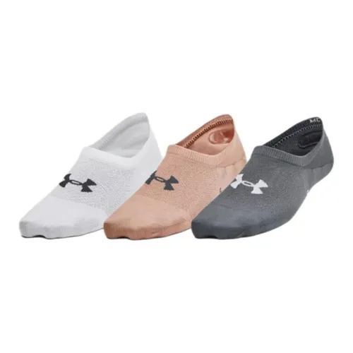 Under Armour Breathe 3 пары носков женских, белый + серый + хаки