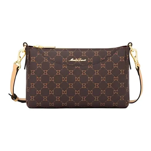 MashaLanti Сумка через плечо из ПВХ маленькая сумка на плечо женская темно-коричневая и абрикосовая