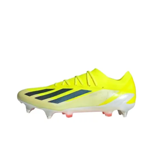 Adidas X CRAZYFAST Slip-resistant Abrasion-resistant Football Cleats Men's Yellow Adidas X CRAZYFAST Противоскользящие Устойчивые к истиранию Футбольные бутсы Мужские Желтые