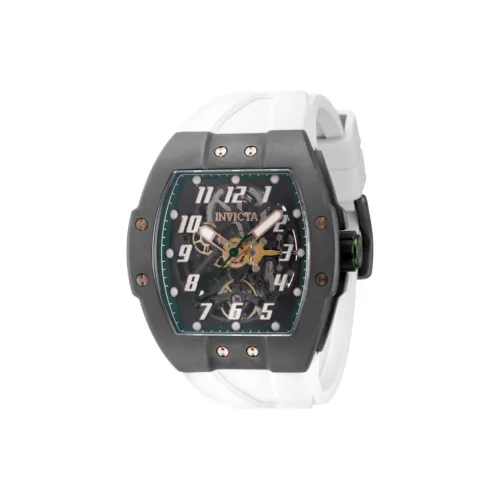 INVICTA JM Correa Collection Мужские часы Автоматический механический механизм Силиконовый ремешок 47 мм Черепный циферблат Часы