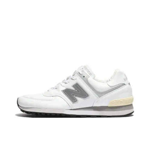 New Balance NB 576 Low Топ Повседневные Беговые Кроссовки Мужские Белые Серые