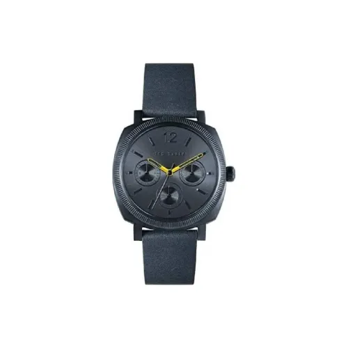 TED Baker Мужские часы Кварцевый механизм Кожаный ремешок 42 мм Синий циферблат