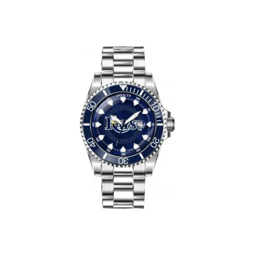 INVICTA MLB Tampa Bay Rays Collection Мужские часы Кварцевый механизм Ремешок из нержавеющей стали 47 мм Синий циферблат
