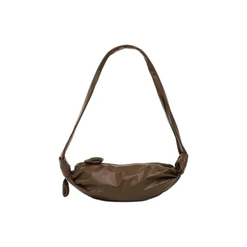 Lemaire Коровья кожа Круассан Сумка через плечо Маленькая Женская Темно-оливковая