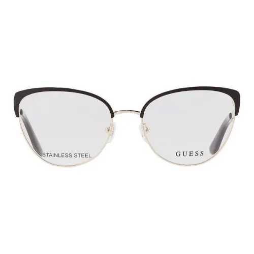 GUESS Металл Кошачий глаз Оправы для очков Женские Матовый черный