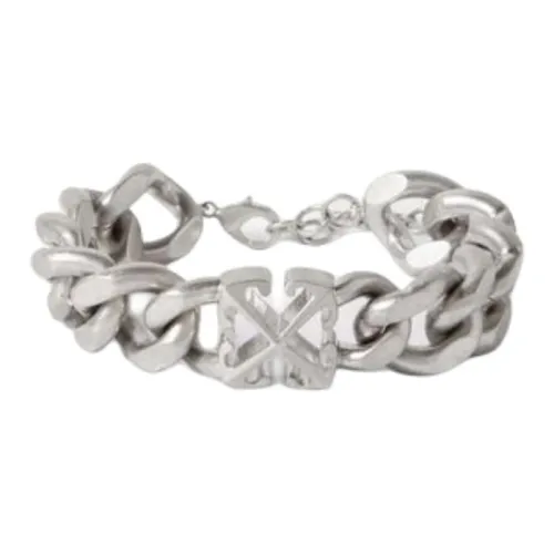 Off Белый Brass Bracelets Мужской