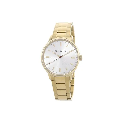 TED Baker Мужские часы Кварцевый механизм Ремешок из нержавеющей стали 42 мм Серебристый циферблат