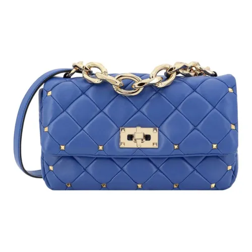 Valentino Кожа Сумка Сумка через плечо Женская Синяя