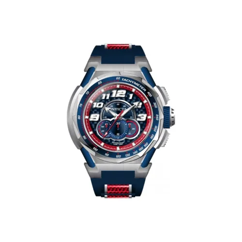 INVICTA S1 Rally Collection Мужские часы Кварцевый механизм Ремешок из нержавеющей стали 50,5 мм Синий циферблат