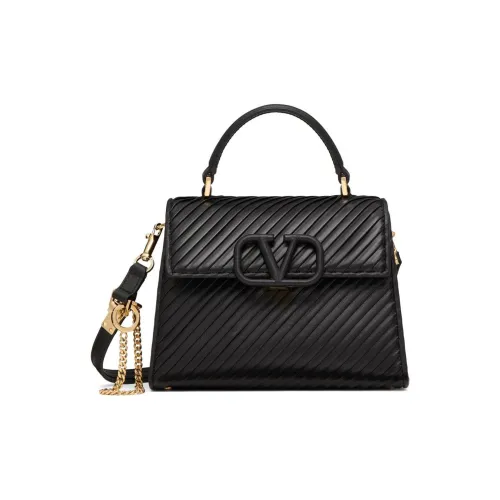 Valentino Lambskin Crossbody Bag Shoulder Bag Small Women's Black