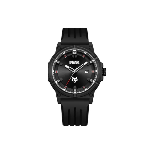 Пик Серый Wolf Collection Кварцевый Механизм Силиконовый Ремешок Часы Мужские Черный Циферблат