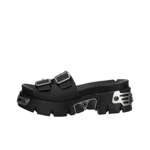 NEW ROCK Слипоны Унисекс Черный