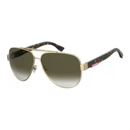DSQUARED 2 Металл Aviator Солнцезащитные очки Мужские Золотые