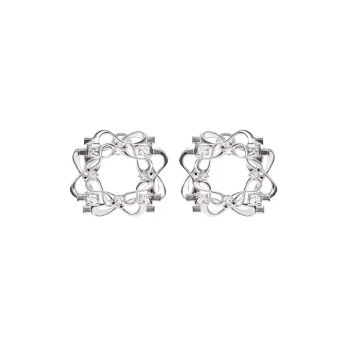 LNERATO Copper Alloy Stud Earrings Women's LNERATO Серьги-гвоздики из медного сплава для женщин