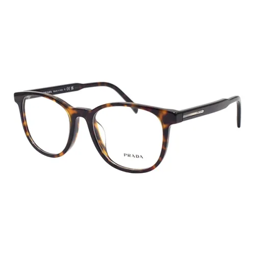 PRADA Круглые Оправы для Очков Мужские Черепаховый