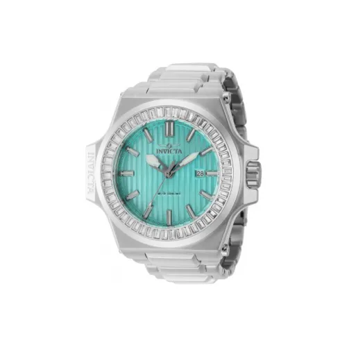 INVICTA Akula Men Collection Мужские часы Кварцевый механизм Ремешок из нержавеющей стали Синий циферблат Мужские часы