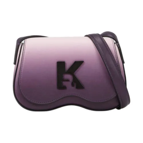 Karl Lagerfeld ПУ (полиуретан) Сумка через плечо Мини Женская Фиолетовая