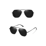 Черная оправа с поляризованными черными серыми линзами