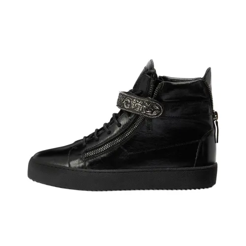 Giuseppe Zanotti GZ Coby DELUXE Высокие Кроссовки для скейтбординга Мужские Черные