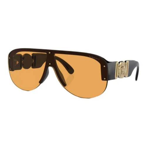 VERSACE Nylon Aviator Солнцезащитные очки Мужские Черные