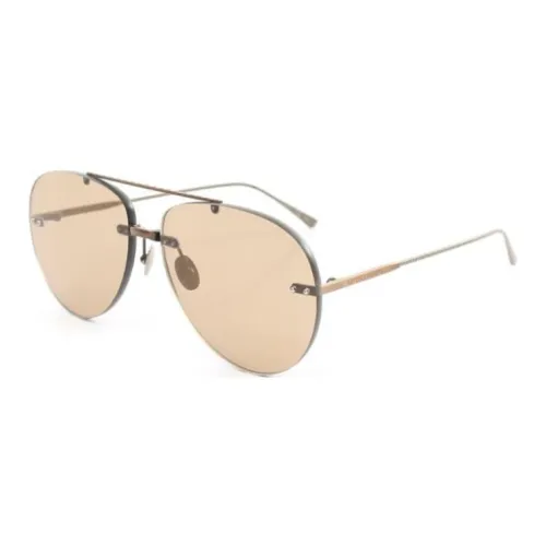 Bottega Veneta Металл Пластик Aviator Солнцезащитные очки Мужской Коричневый