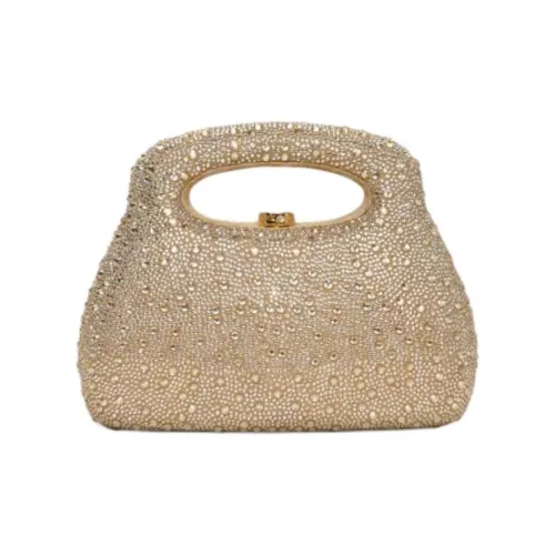 CULT GAIA Кристальная сумка мини женская золотая