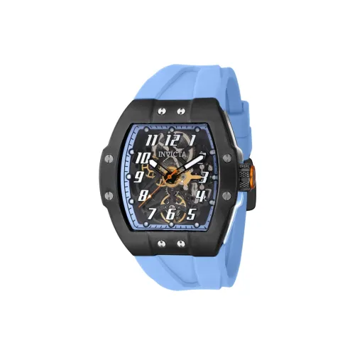 INVICTA Мужские часы Автоматический механический механизм Силиконовый ремешок 44 мм Черный циферблат