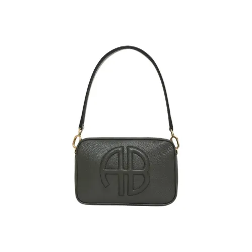 Anine Bing Сумка через плечо из коровьей кожи женская серая зеленая