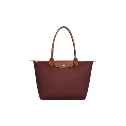 LONGCHAMP Le Pliage Переработанная холщовая сумка сумка на одно плечо женская коричневая