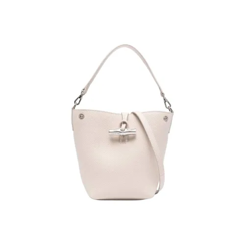 LONGCHAMP Кожа Сумка-ведро Сумка через плечо Сумка Мини Женская Светлый Бежевый