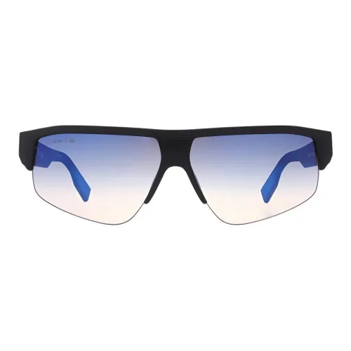 LACOSTE Пластик Прямоугольные Солнцезащитные очки Мужские Черные