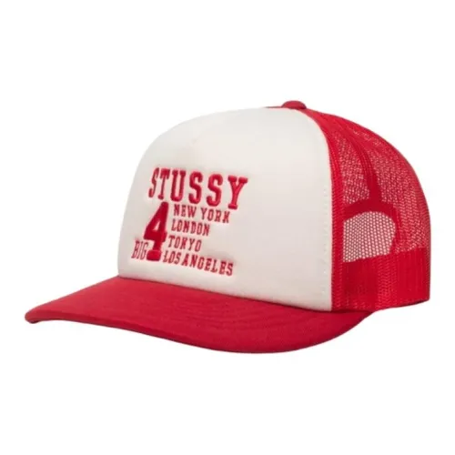 Stussy Полиэстер Кепки Мужские Красные