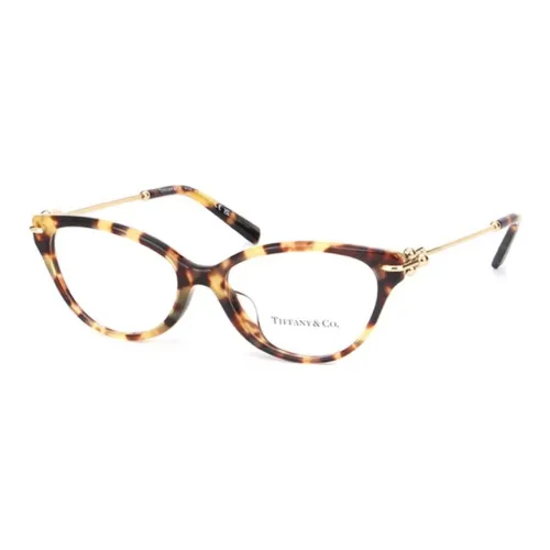 TIFFANY CO. Пластина And Металл Кошачий глаз Оправы для очков Женские Черепаховый Золотой