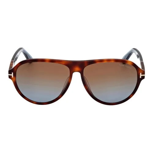 TOM FORD Пластик Aviator Солнцезащитные очки Мужские Коричневые
