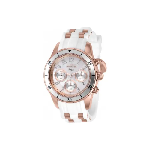 INVICTA Наручные часы Кварцевый механизм Силиконовый ремешок из нержавеющей стали 40 мм серебристый циферблат женские часы