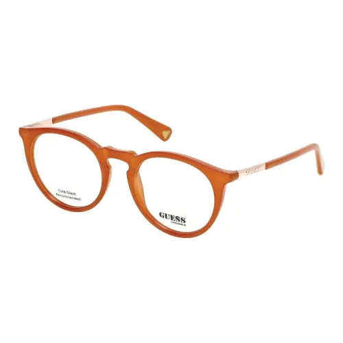 GUESS Пластик Овал Оправы для очков Унисекс Оранжевый