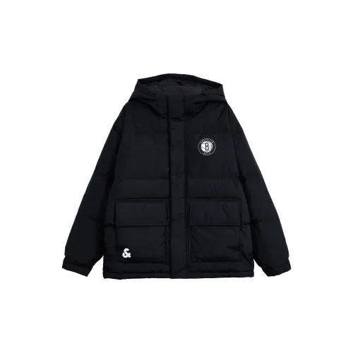 JACK&JONES X Nets Nba Черный Унисекс Пуховики