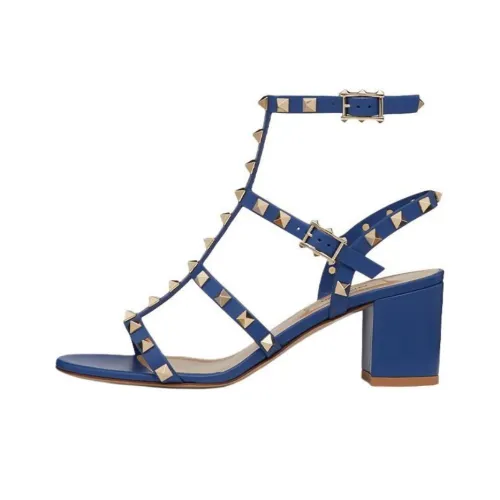 Valentino Rockstud One Ремешок Сандалии Женские Синие