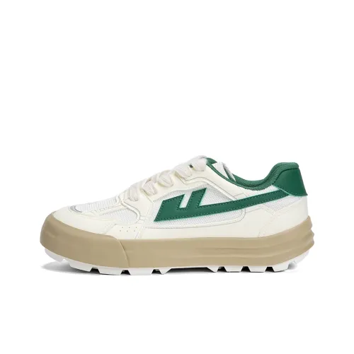 Warrior Slip-resistant Abrasion-resistant Low Top Casual Shoes Unisex White Green Warrior Противоскользящий Аbrasion-resistant Низкий Топ Повседневная Обувь Унисекс Белый Зеленый