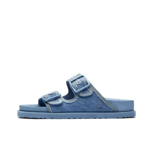 Birkenstock Arizona Слипоны Женские Светлый Джинсовый Узкий Версия