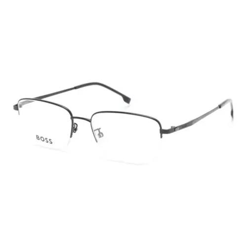 BOSS Титан Ацетат Прямоугольные Оправы для Очков Женские Черные