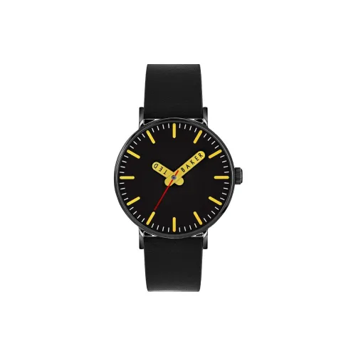 TED Baker Мужские часы Кварцевый механизм Кожаный ремешок 41 мм Черный циферблат