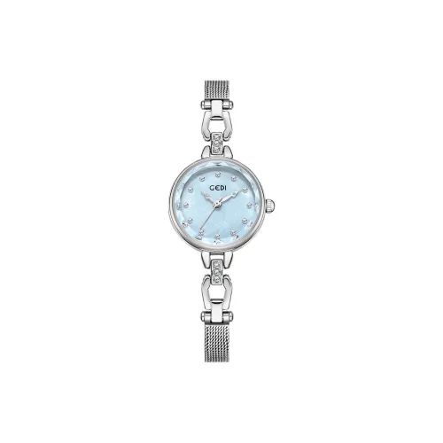 GEDI Кварцевый механизм Часы Женские Синий циферблат