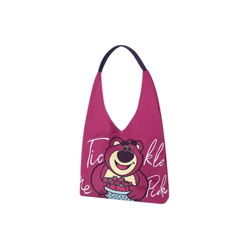 Disney Lotso Collection MICKEY Collection Холст Одно Плечо Сумка Холст Сумка Обычная Унисекс Черный Белый Розовый Красный