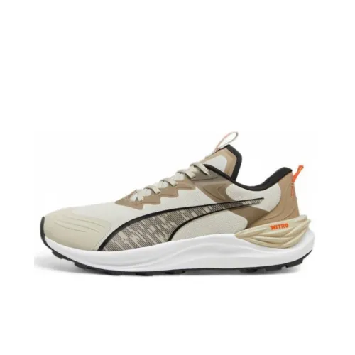 PUMA Electrify Nitro Slip-Resistant Abrasion-Resistant Low-Top Беговые кроссовки Мужские Хаки