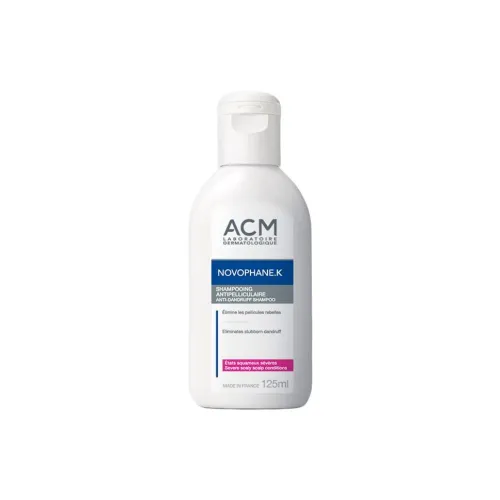 LABORATOIRE DERMATOLOGIQUE ACM Прозрачный и очищающий регулирующий шампунь для удаления перхоти с облегчением зуда объем 125 мл