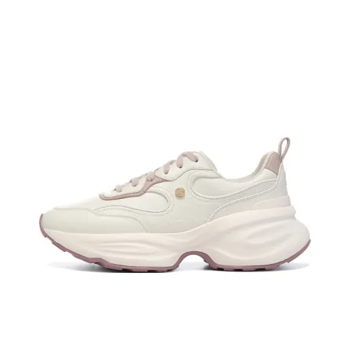 LI NING 1990 Повседневный Низкий Топ Экрю Женский